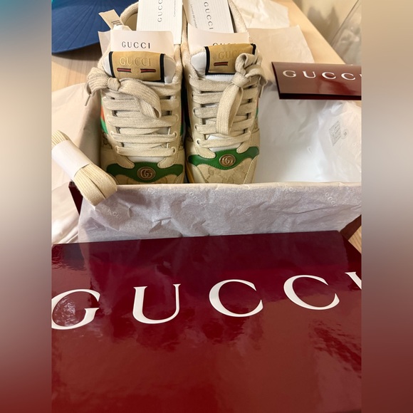 GUCCI WOMEN SCREEN SNEAKER MULE - Picture 7 of 16